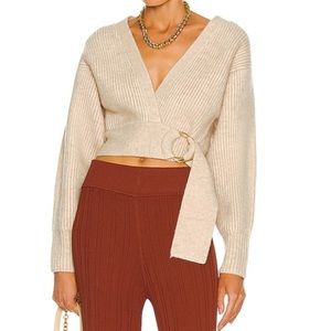 NWT Cult Gaia Tully wrap sweater